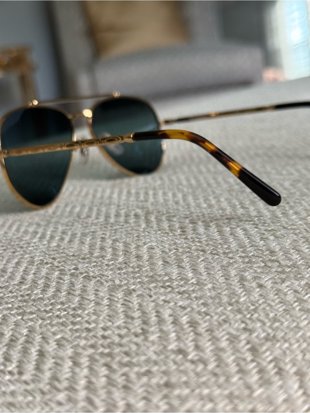 Ray-Ban Polarized Cromance Classic Gold Aviator Sunglasses - Picture 3 of 7
